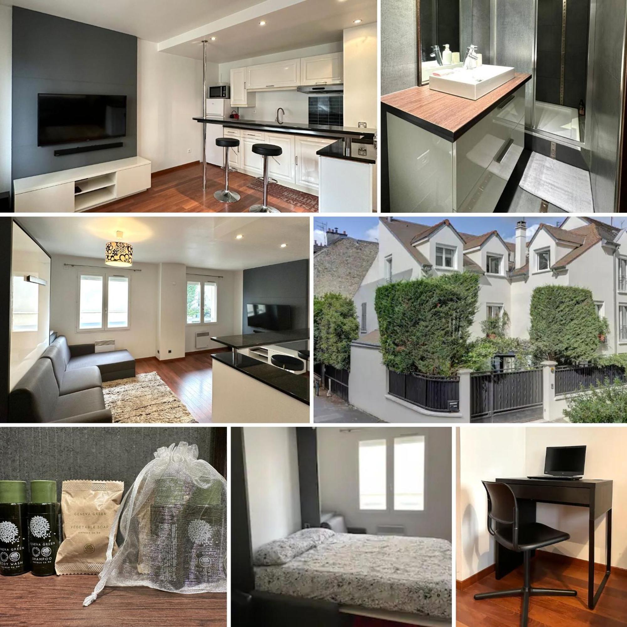 L'Athos - Appartement Equipe - Entre Paris Et Versailles - Haut Debit Garches Exterior photo